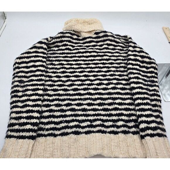 Juicy Couture Striped Wool & Mohair Turtleneck Sweater XL - Picture 2 of 7